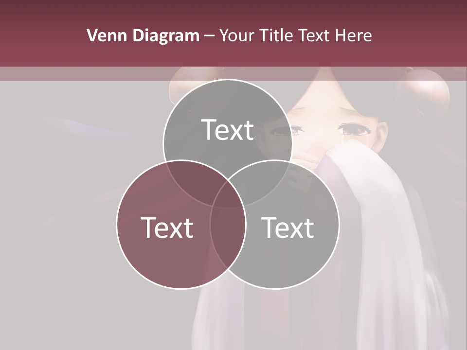 A Woman With Long Black Hair And Long Black Hair PowerPoint Template