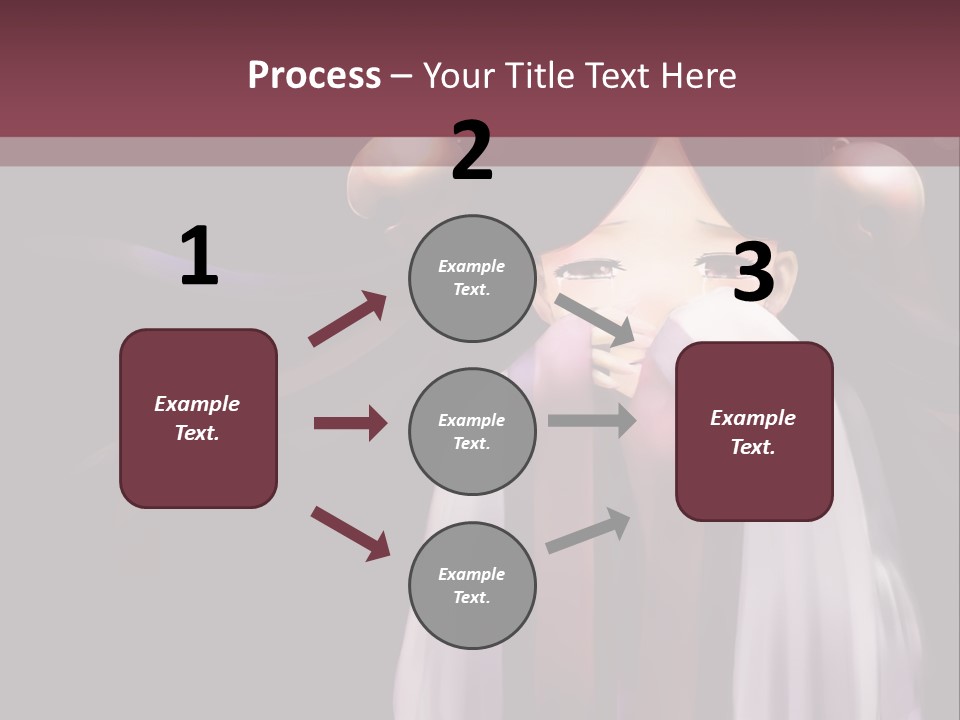 A Woman With Long Black Hair And Long Black Hair PowerPoint Template