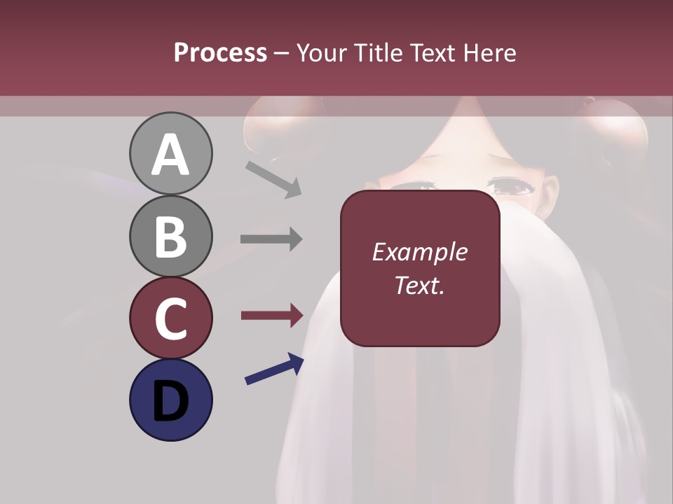 A Woman With Long Black Hair And Long Black Hair PowerPoint Template