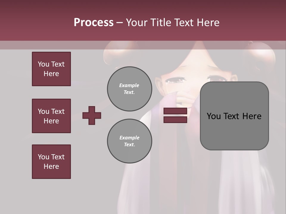 A Woman With Long Black Hair And Long Black Hair PowerPoint Template