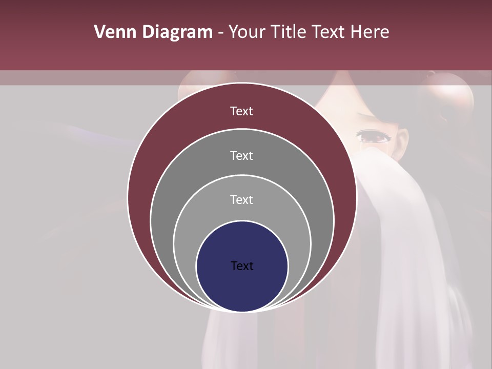 A Woman With Long Black Hair And Long Black Hair PowerPoint Template