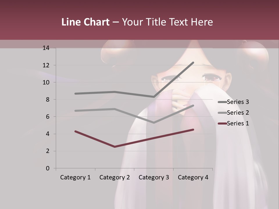 A Woman With Long Black Hair And Long Black Hair PowerPoint Template