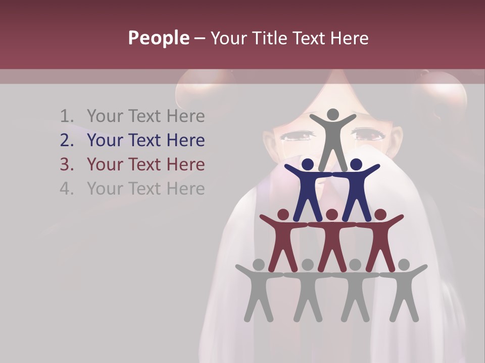 A Woman With Long Black Hair And Long Black Hair PowerPoint Template