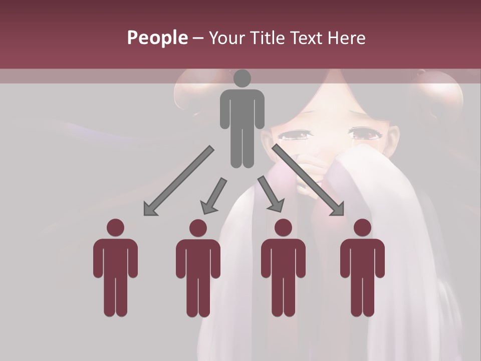 A Woman With Long Black Hair And Long Black Hair PowerPoint Template