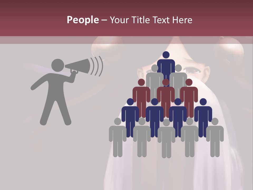 A Woman With Long Black Hair And Long Black Hair PowerPoint Template