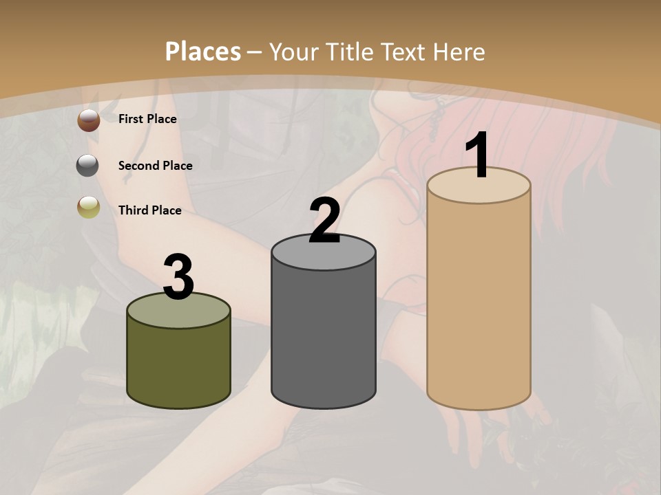 A Man And A Woman Kissing In Front Of A Brown Background PowerPoint Template