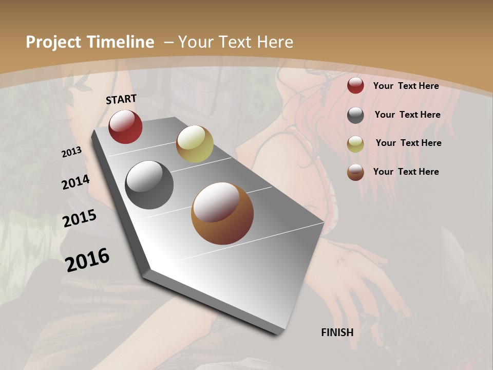 A Man And A Woman Kissing In Front Of A Brown Background PowerPoint Template