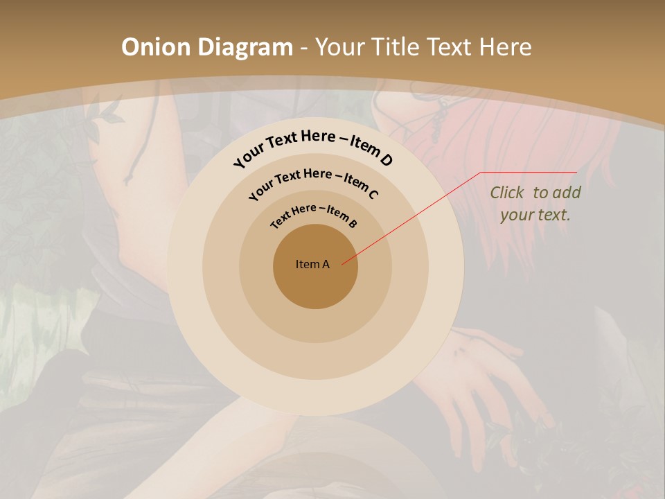 A Man And A Woman Kissing In Front Of A Brown Background PowerPoint Template