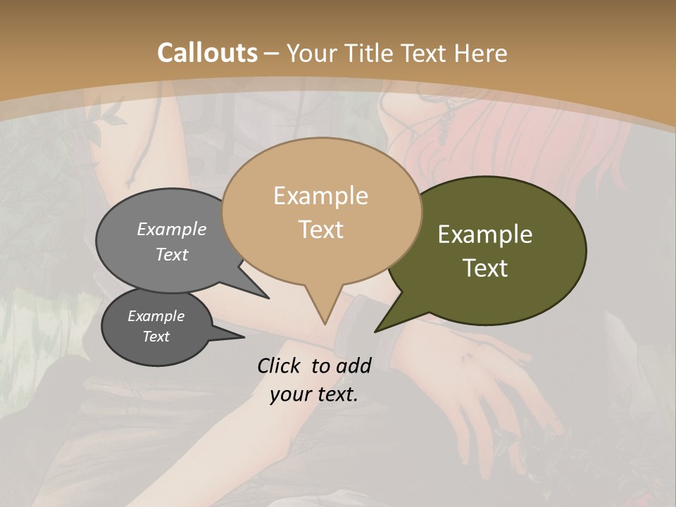 A Man And A Woman Kissing In Front Of A Brown Background PowerPoint Template