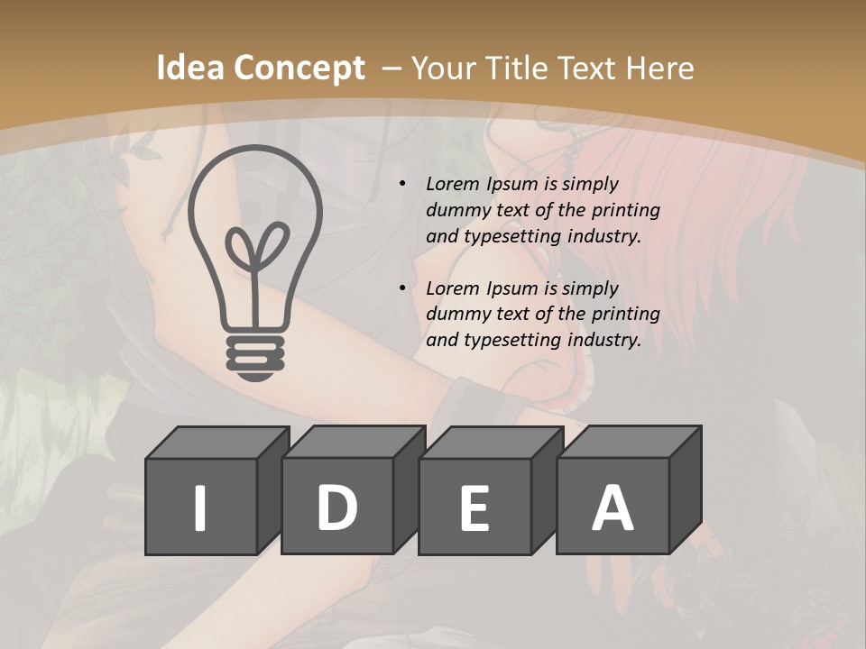 A Man And A Woman Kissing In Front Of A Brown Background PowerPoint Template