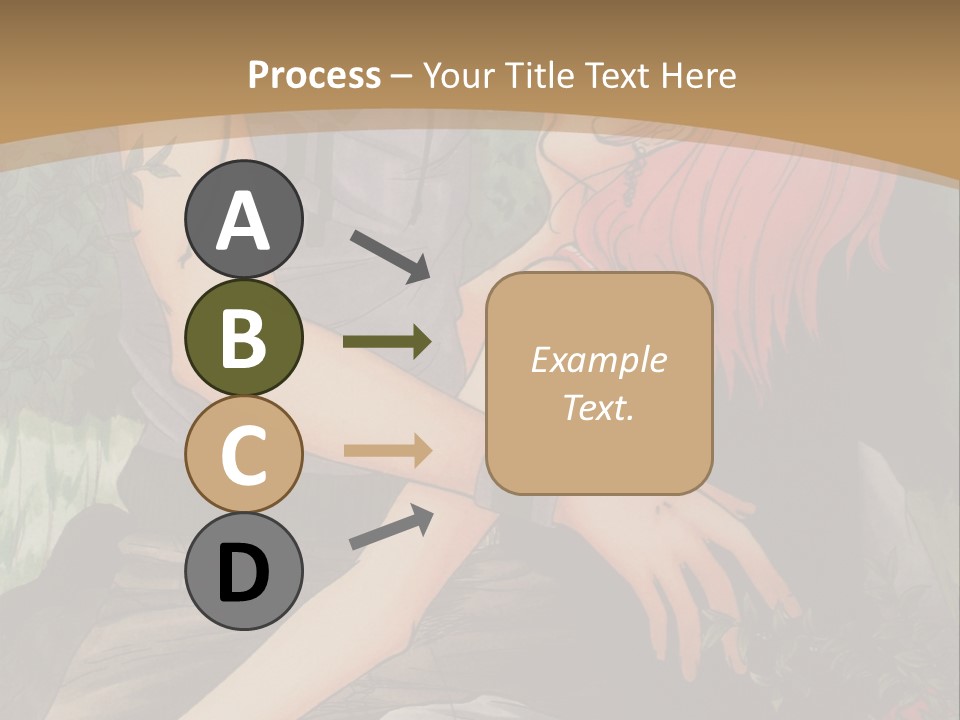 A Man And A Woman Kissing In Front Of A Brown Background PowerPoint Template
