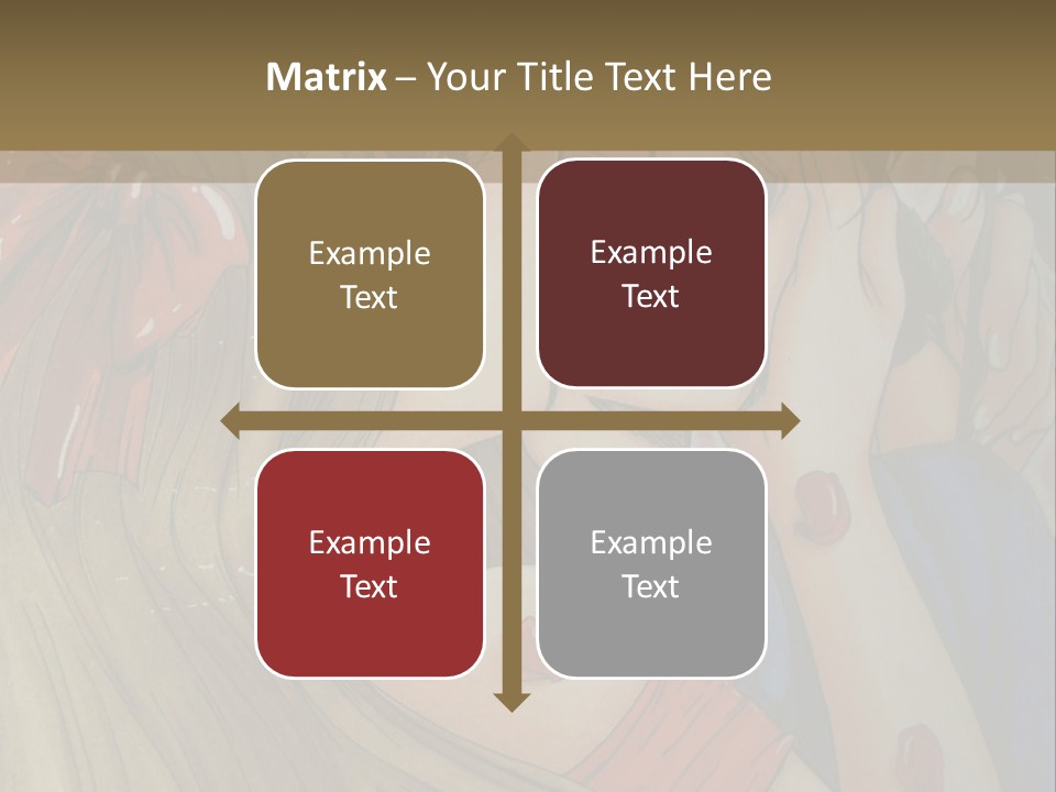A Couple Kissing In Front Of A Painting PowerPoint Template