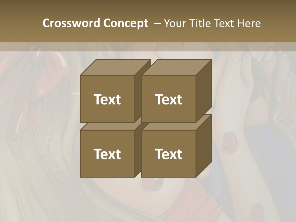 A Couple Kissing In Front Of A Painting PowerPoint Template