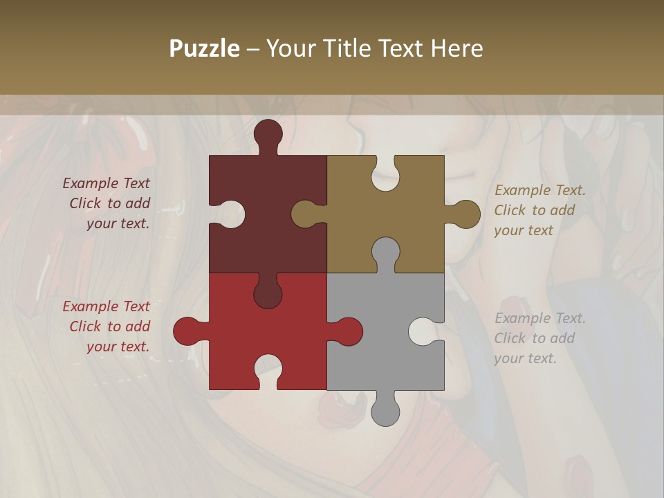 A Couple Kissing In Front Of A Painting PowerPoint Template