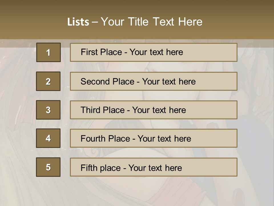 A Couple Kissing In Front Of A Painting PowerPoint Template