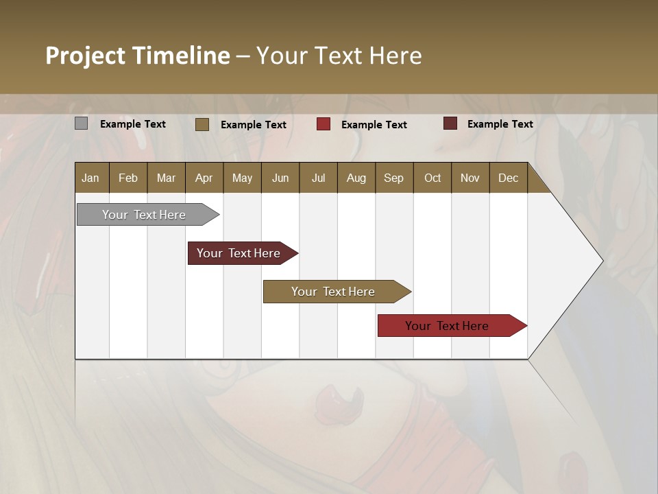 A Couple Kissing In Front Of A Painting PowerPoint Template