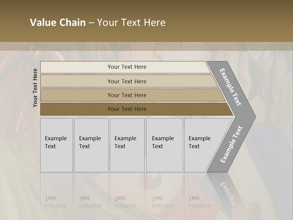 A Couple Kissing In Front Of A Painting PowerPoint Template