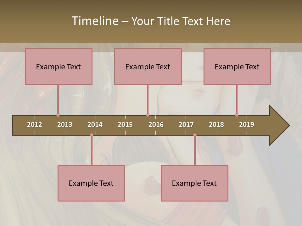 A Couple Kissing In Front Of A Painting PowerPoint Template