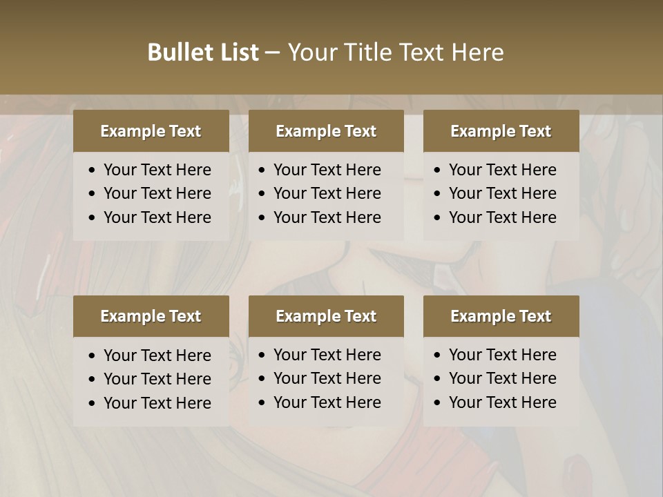 A Couple Kissing In Front Of A Painting PowerPoint Template