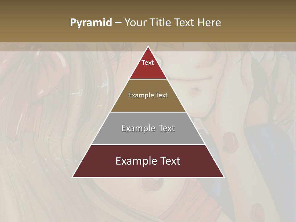 A Couple Kissing In Front Of A Painting PowerPoint Template