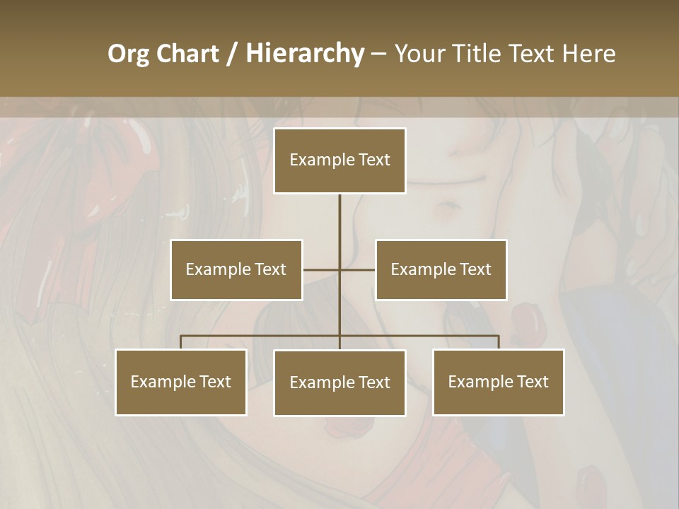 A Couple Kissing In Front Of A Painting PowerPoint Template