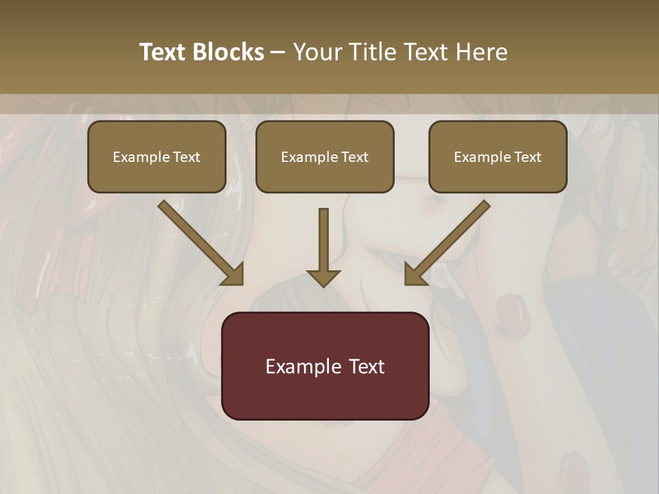 A Couple Kissing In Front Of A Painting PowerPoint Template