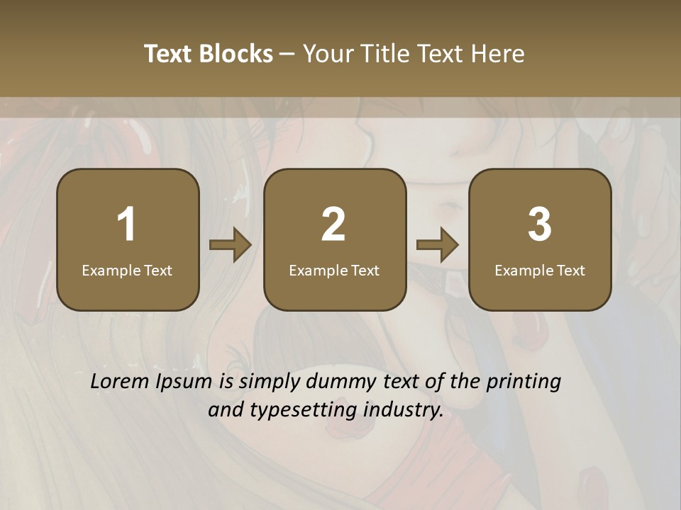 A Couple Kissing In Front Of A Painting PowerPoint Template