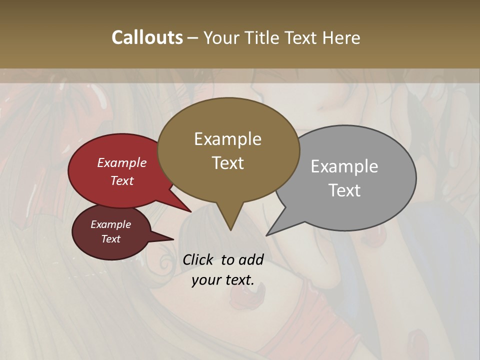 A Couple Kissing In Front Of A Painting PowerPoint Template