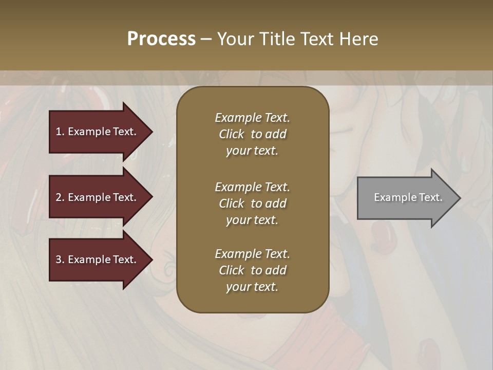 A Couple Kissing In Front Of A Painting PowerPoint Template