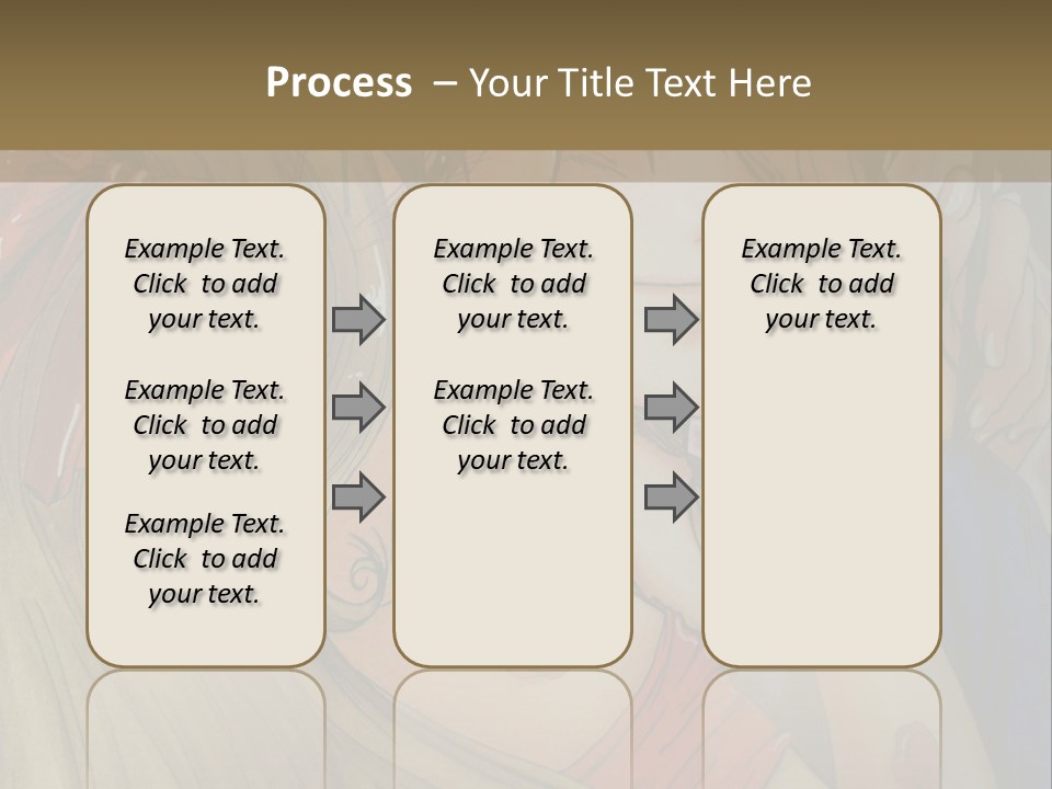 A Couple Kissing In Front Of A Painting PowerPoint Template