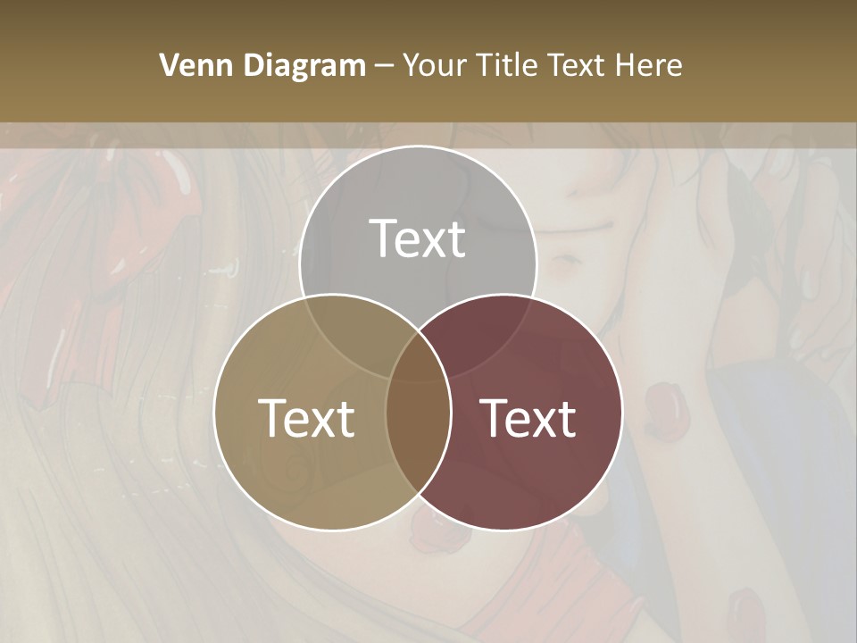 A Couple Kissing In Front Of A Painting PowerPoint Template