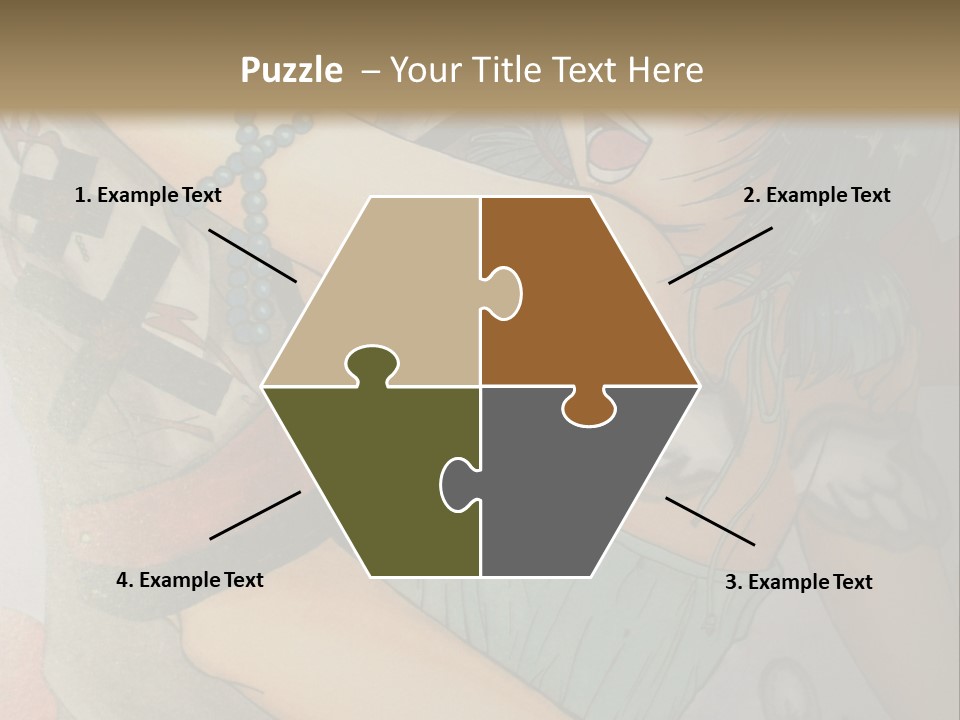 A Couple Of Anime Characters Hugging Each Other PowerPoint Template