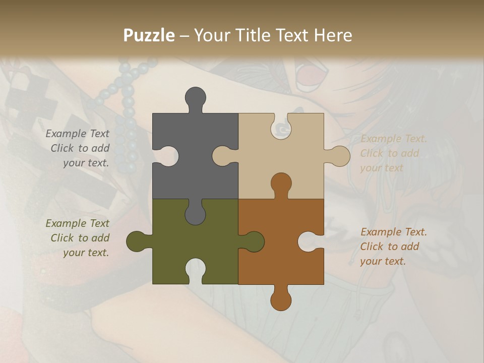 A Couple Of Anime Characters Hugging Each Other PowerPoint Template