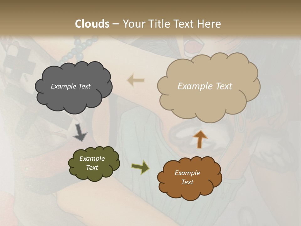 A Couple Of Anime Characters Hugging Each Other PowerPoint Template