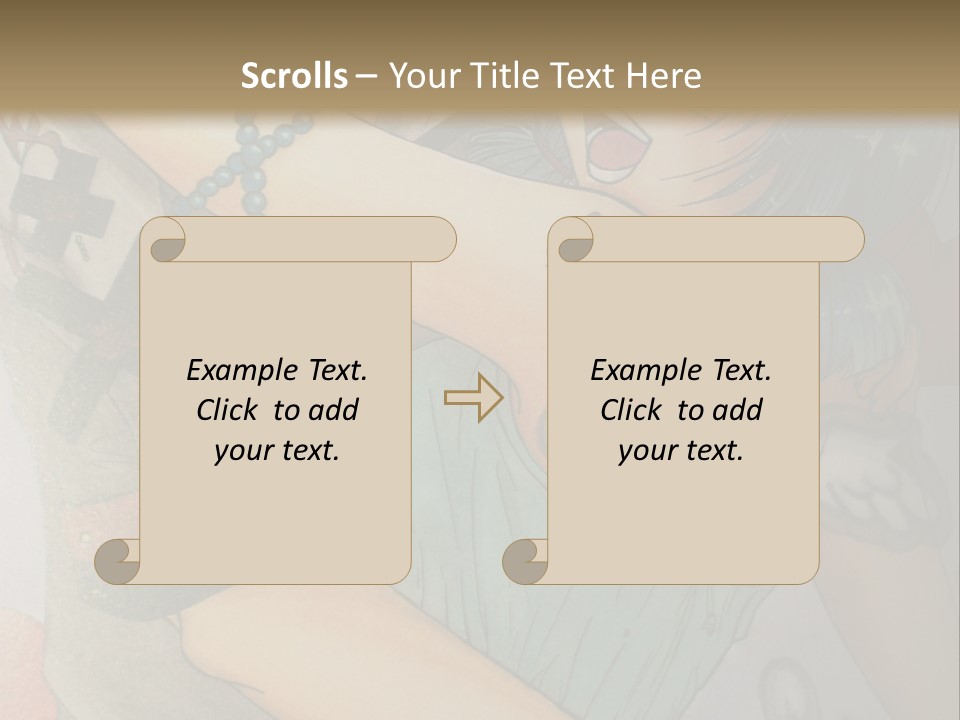 A Couple Of Anime Characters Hugging Each Other PowerPoint Template