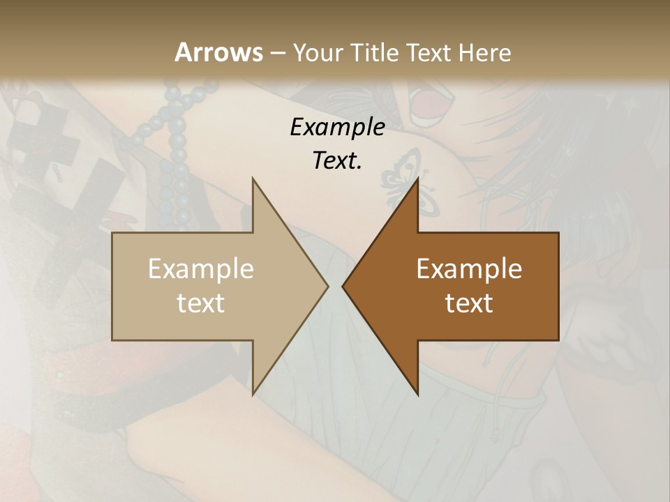 A Couple Of Anime Characters Hugging Each Other PowerPoint Template