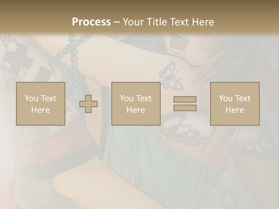 A Couple Of Anime Characters Hugging Each Other PowerPoint Template