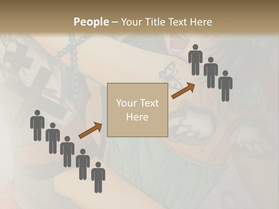 A Couple Of Anime Characters Hugging Each Other PowerPoint Template