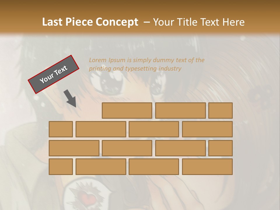 A Couple Of Anime Characters With A Brown Background PowerPoint Template