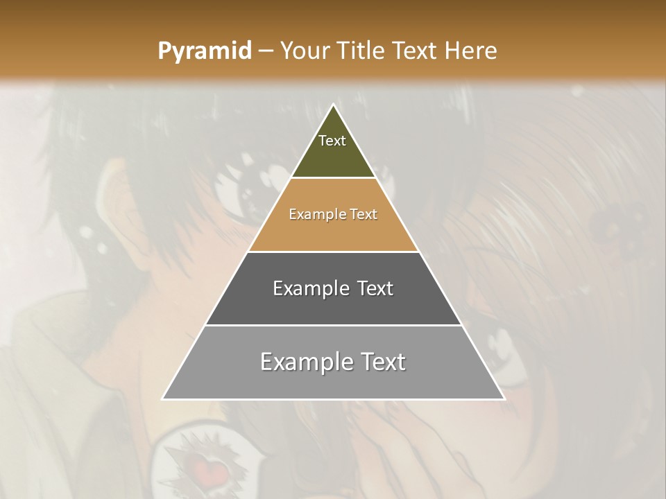 A Couple Of Anime Characters With A Brown Background PowerPoint Template