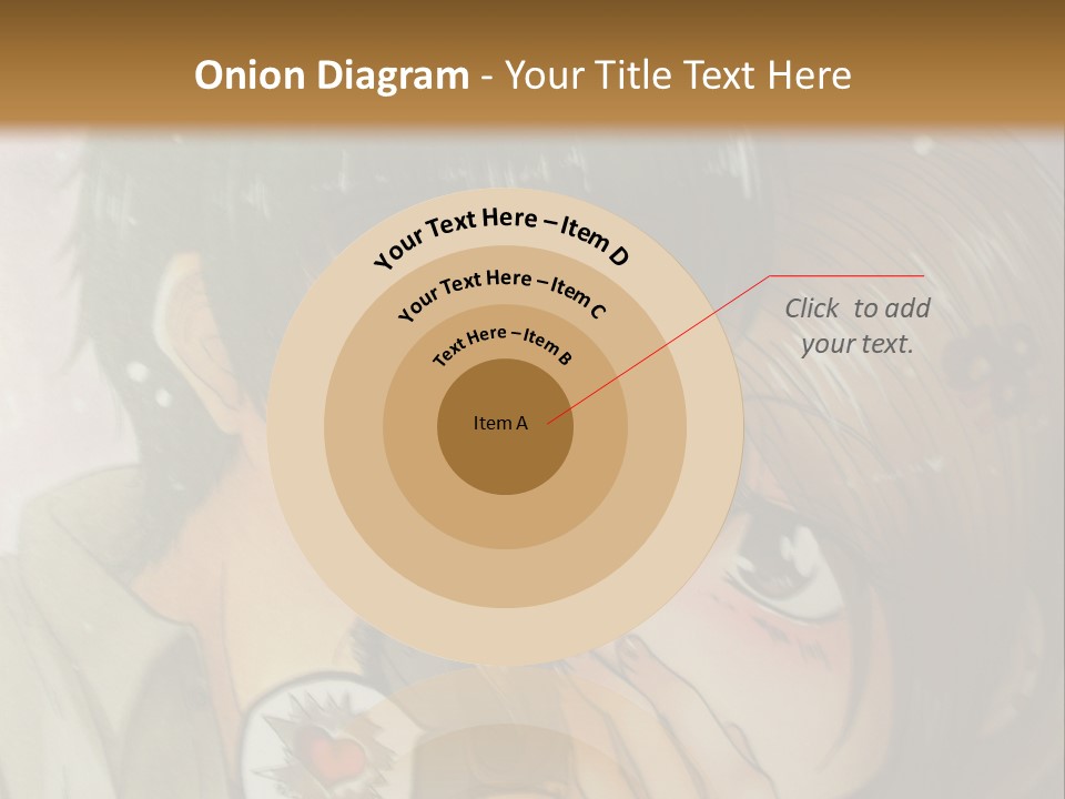 A Couple Of Anime Characters With A Brown Background PowerPoint Template