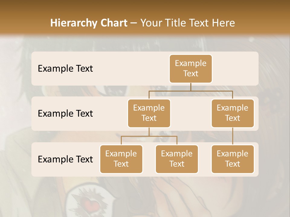 A Couple Of Anime Characters With A Brown Background PowerPoint Template