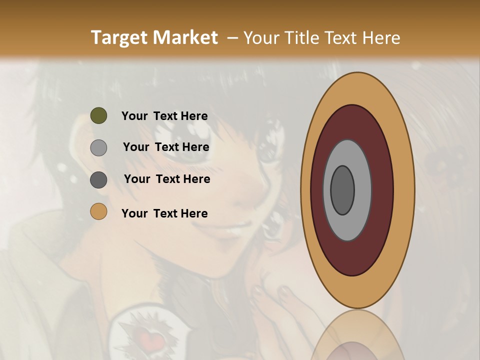 A Couple Of Anime Characters With A Brown Background PowerPoint Template