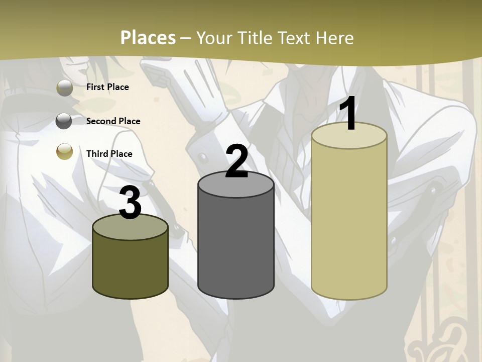 A Couple Of People Standing Next To Each Other PowerPoint Template