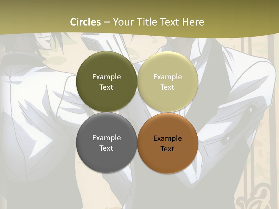 A Couple Of People Standing Next To Each Other PowerPoint Template