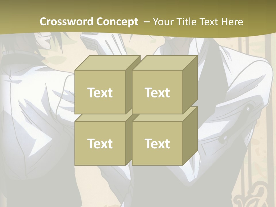 A Couple Of People Standing Next To Each Other PowerPoint Template