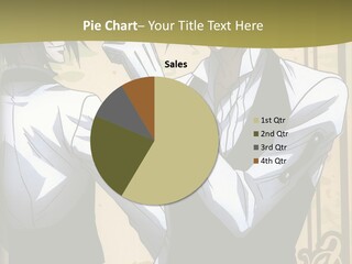 A Couple Of People Standing Next To Each Other PowerPoint Template