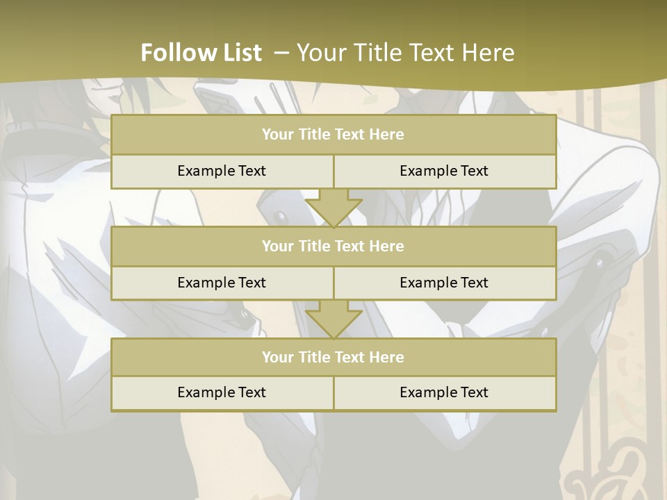 A Couple Of People Standing Next To Each Other PowerPoint Template