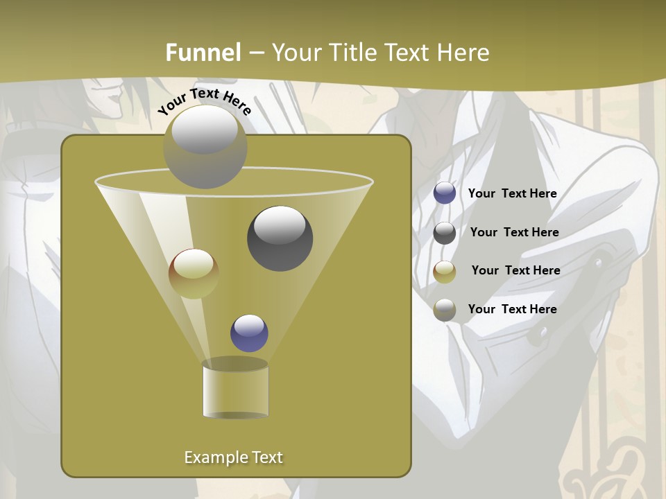 A Couple Of People Standing Next To Each Other PowerPoint Template