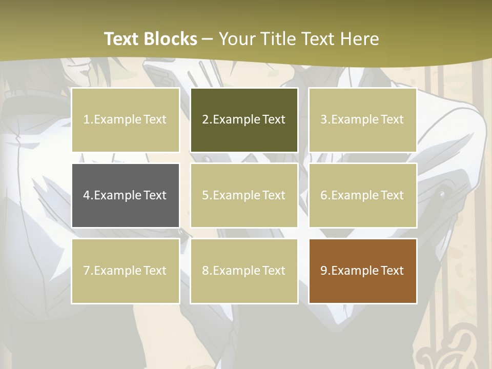 A Couple Of People Standing Next To Each Other PowerPoint Template